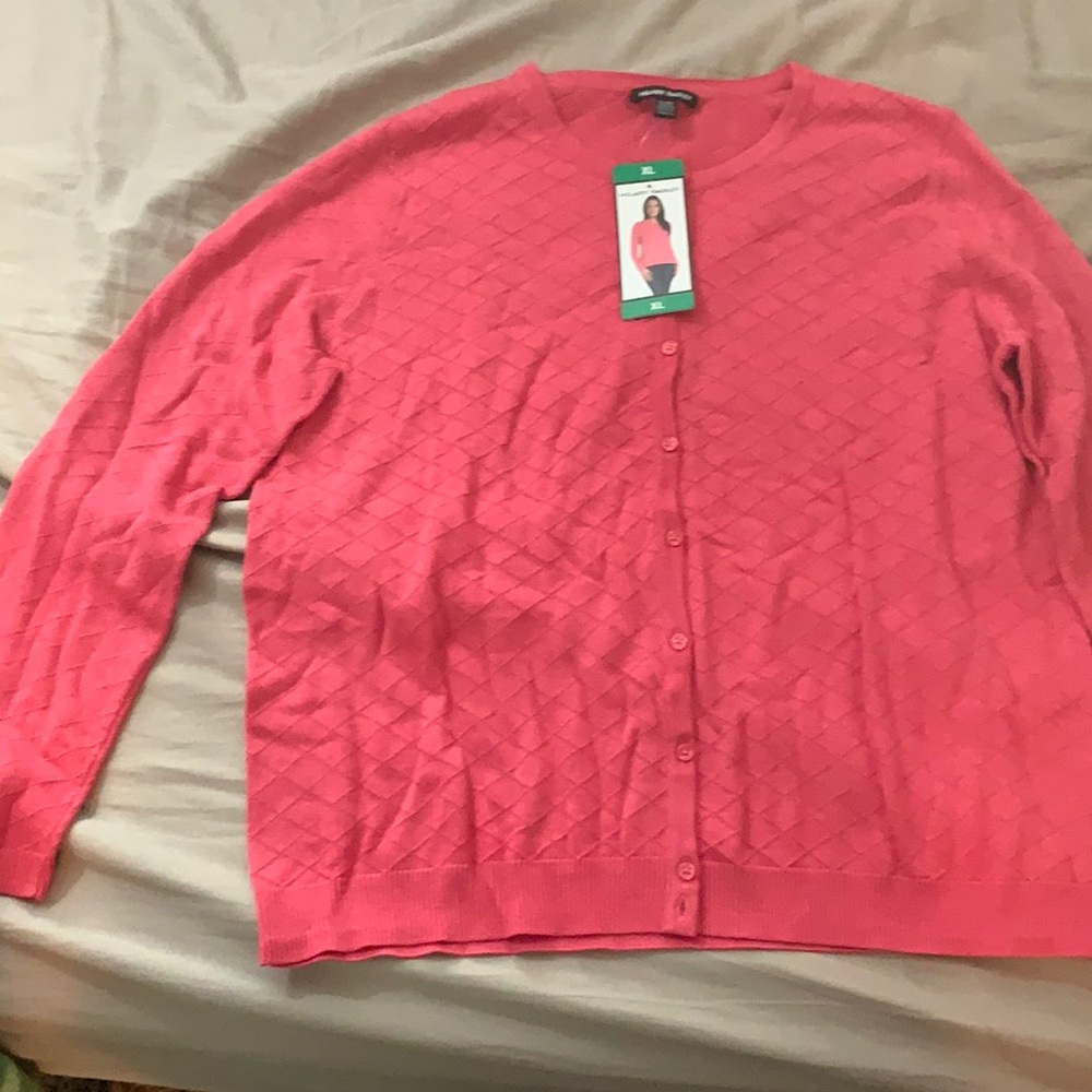 HILARY RADLEY - deep coral button down - Picture 5 of 7